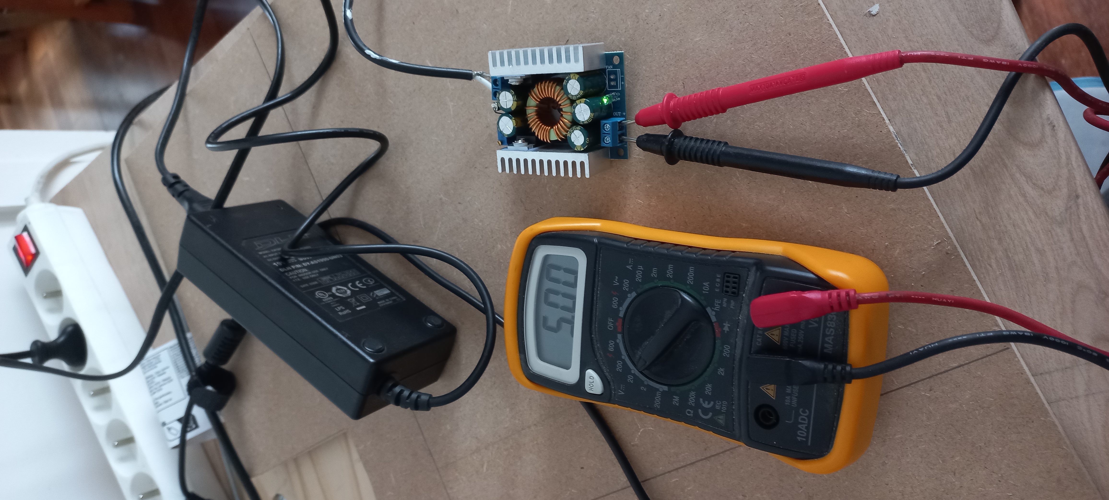 Test du convertisseur buck DC-DC