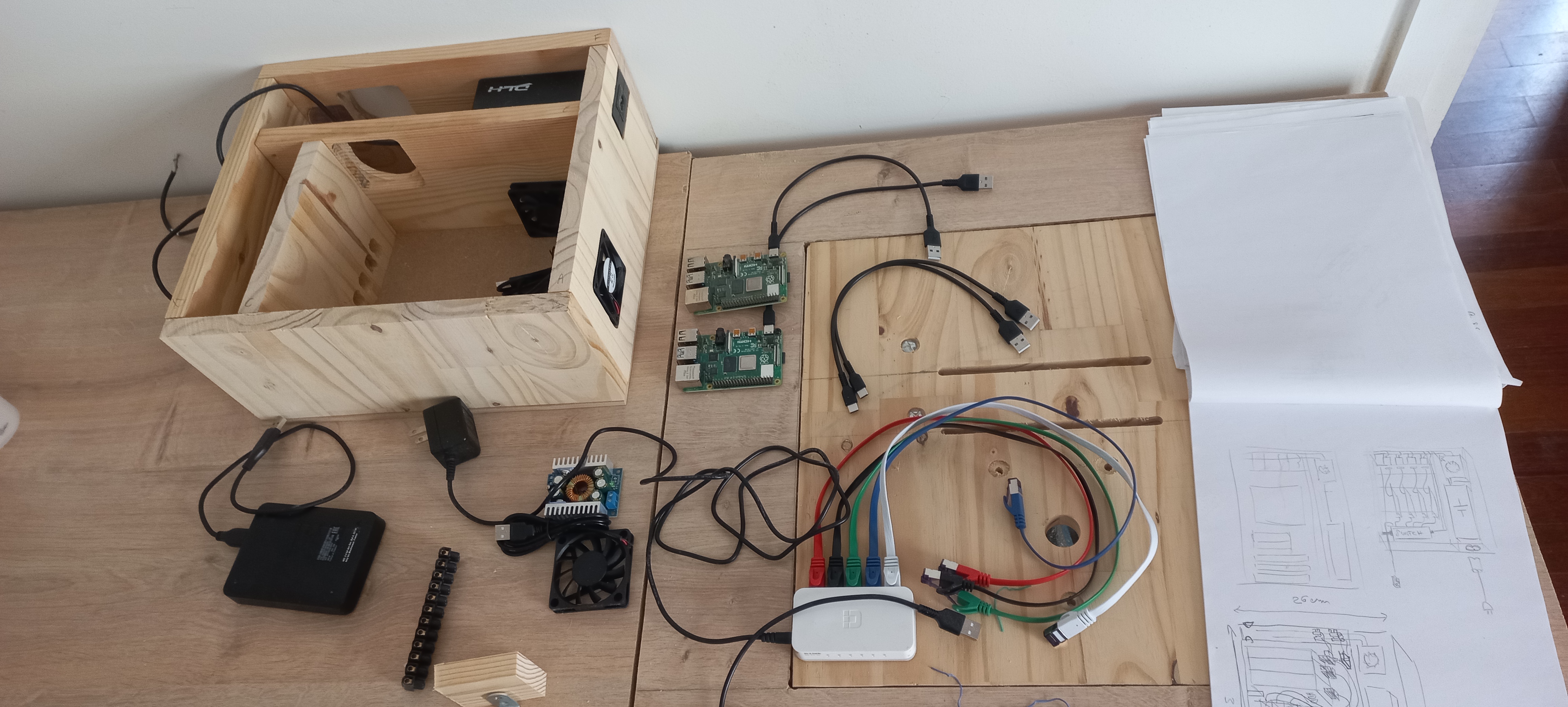 Disposition des composants avant assemblage